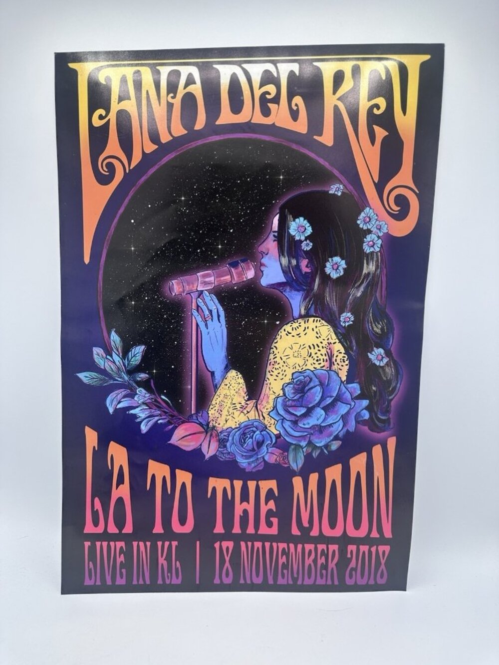 Lana Del Rey “LA To The Moon” Tour 2018 12x18 Concert Poster Live In KL Malaysia